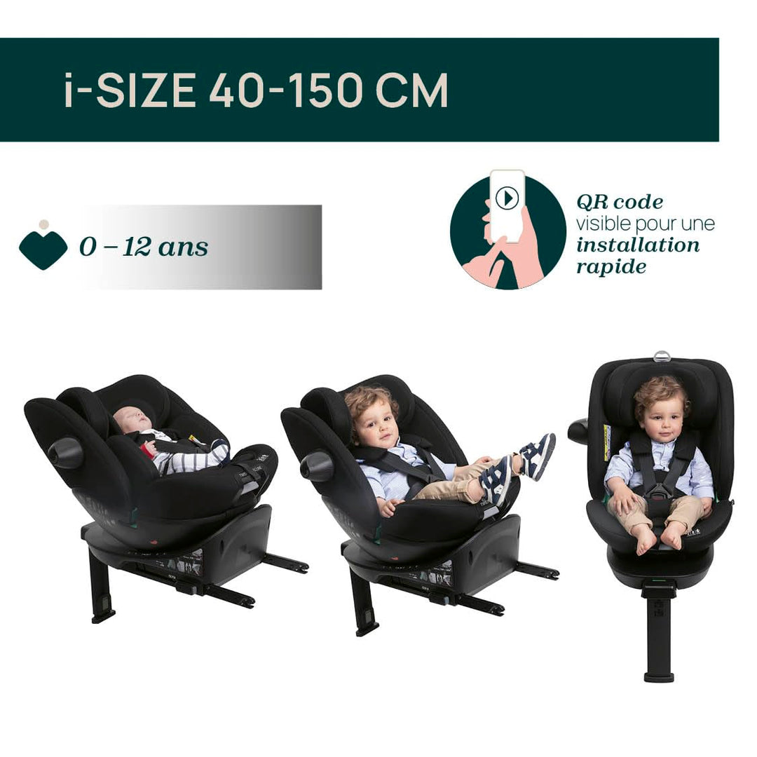 Chicco Everone I-Size Autositz mit Isofix-Basis, von 0 bis 36 kg, von 40 bis 150 cm, ECE R129/03, 36