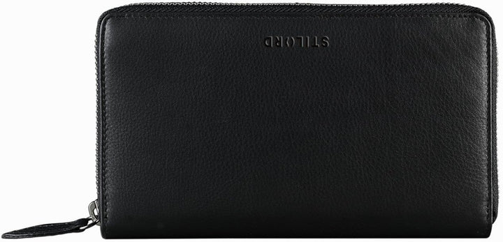 STILORD 'Emilia' Damen Portemonnaie RFID Schutz Elegante Klassische Geldbörse gross aus echtem Rinds