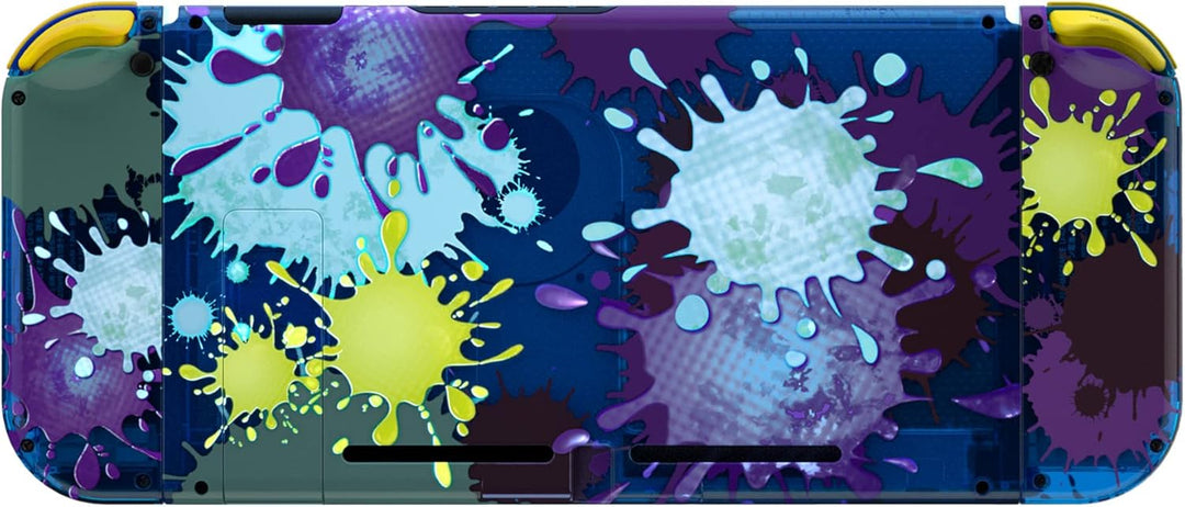 eXtremeRate Hülle Case für Nintendo Switch Joycon/Konsole, Rückgehäuse&Kickstand für Switch Console,