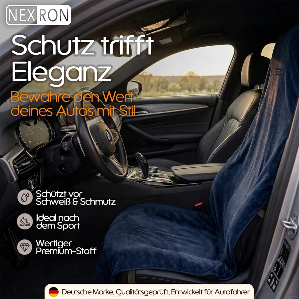 NEXRON® Autositzschoner – besonders bequemer Autositzbezug mit atmungsaktivem Premium Stoff – schütz