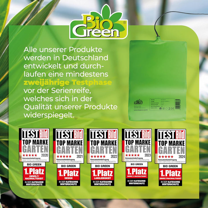 Bio Green Anzucht Wärmeplatte, grün, flexibel, 25 x 35 cm,