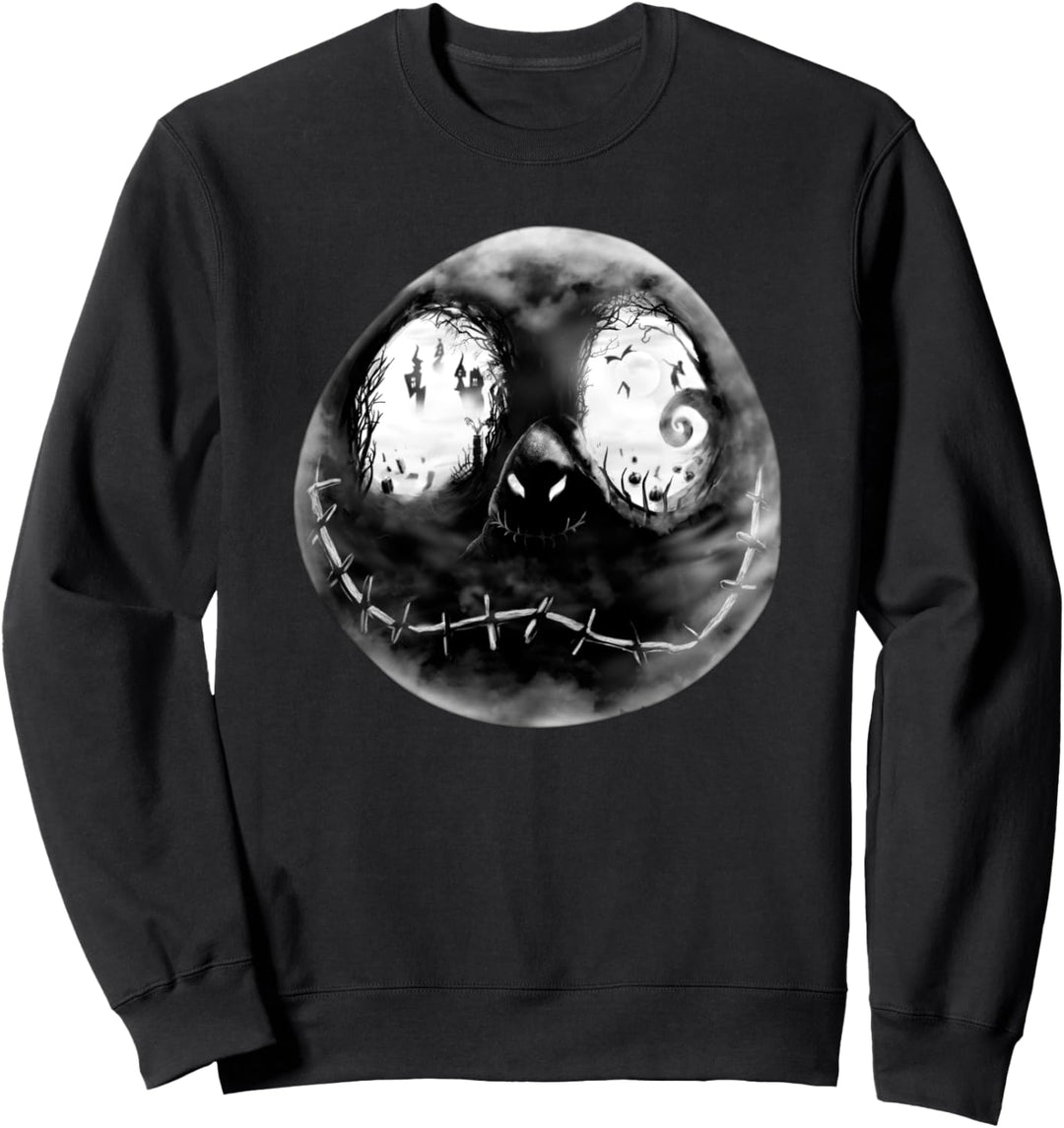The Nightmare Before Christmas Jack Skellington Grey Face Sweatshirt