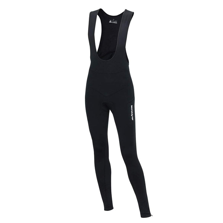 Airtracks Herren Thermo Fahrradhose Lang mit Trägern Pro - Trägerhose Lang - BIB Radhose - Träger Ra