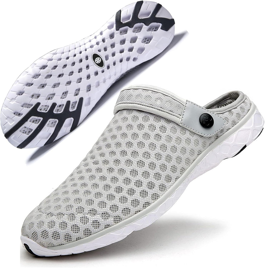 Unisex Clogs Hausschuhe Atmungsaktiv Mesh Pantoletten Sommer Beach Freizeit Schuhe rutschfest Weiche