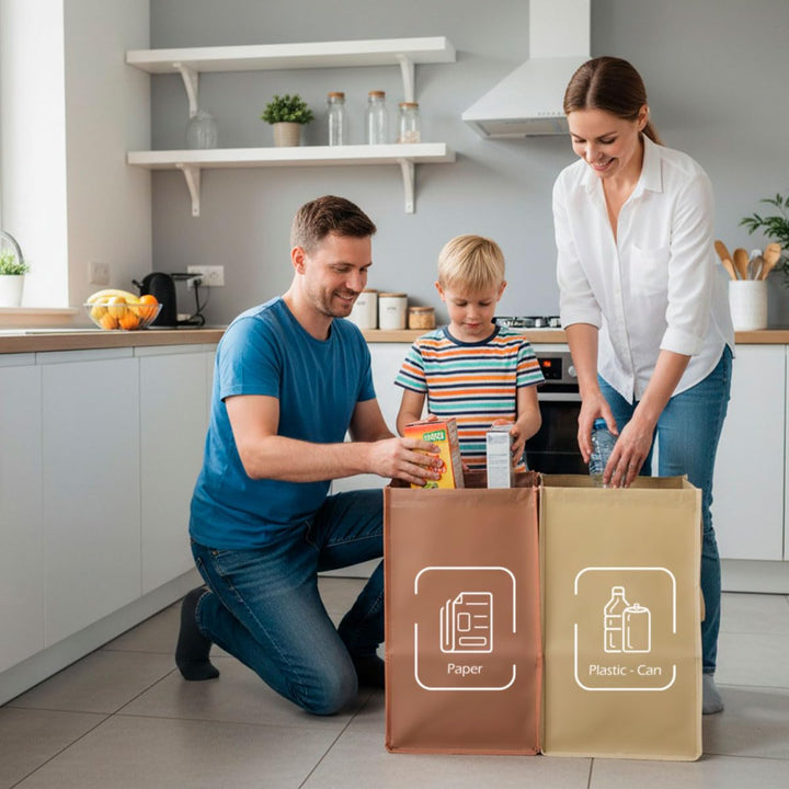 NYIKA Recycling System - Altglas Sammelbehälter - Pfandflaschen Aufbewahrung - Leergut Sammelbehälte