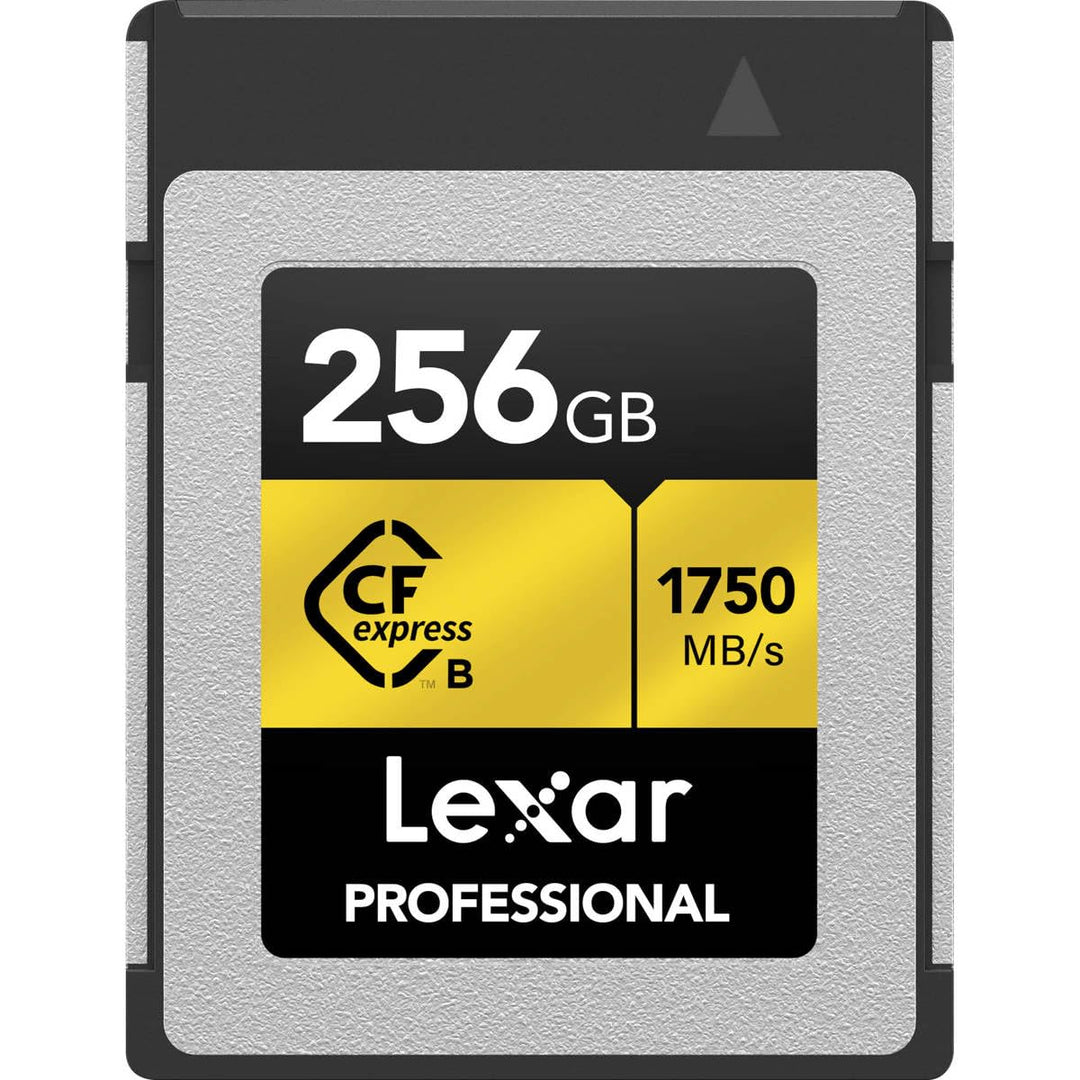 Lexar Professionelle CFexpress Typ B Speicherkarte 256 GB, Gold-Serie, bis zu 1750 MB/s lesen, Rohe
