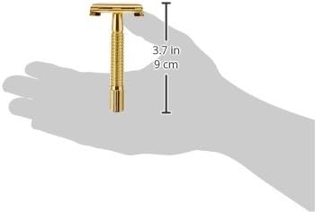 Golddachs Doppelklingen-Rasierer, gold