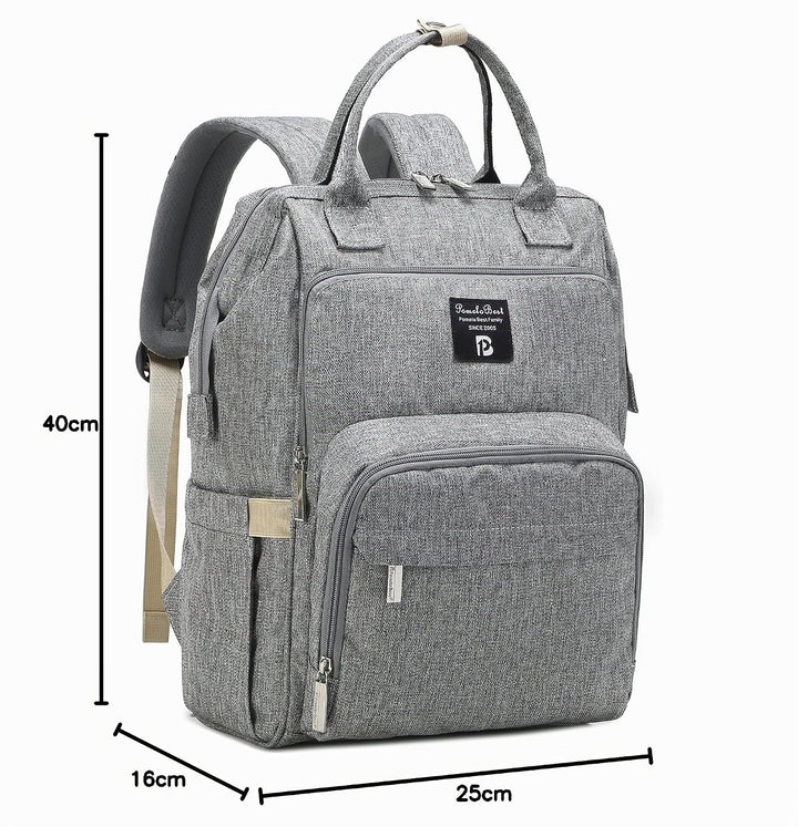 Pomelo Best Baby Wickelrucksack stylische Wickeltasche Rucksack mit Wickelunterlage multifunktional