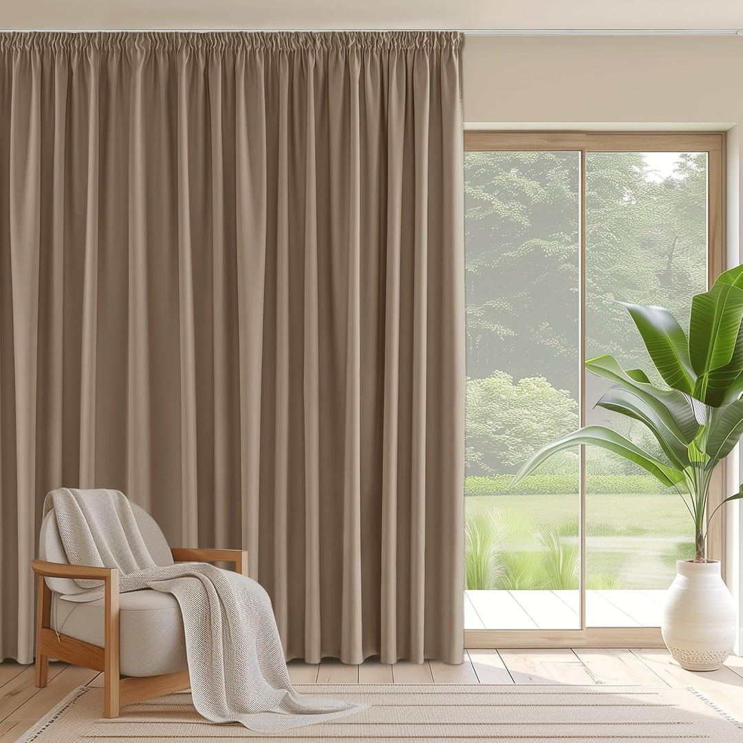 PONY DANCE Raumtrenner Vorhang für Schiene Gardinen für Grosse Fenster 1er Set H 220 x B 300 cm Blic