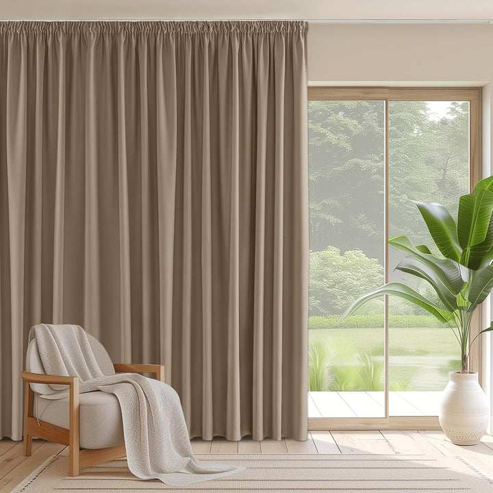 PONY DANCE Raumtrenner Vorhang für Schiene Gardinen für Grosse Fenster 1er Set H 220 x B 300 cm Blic