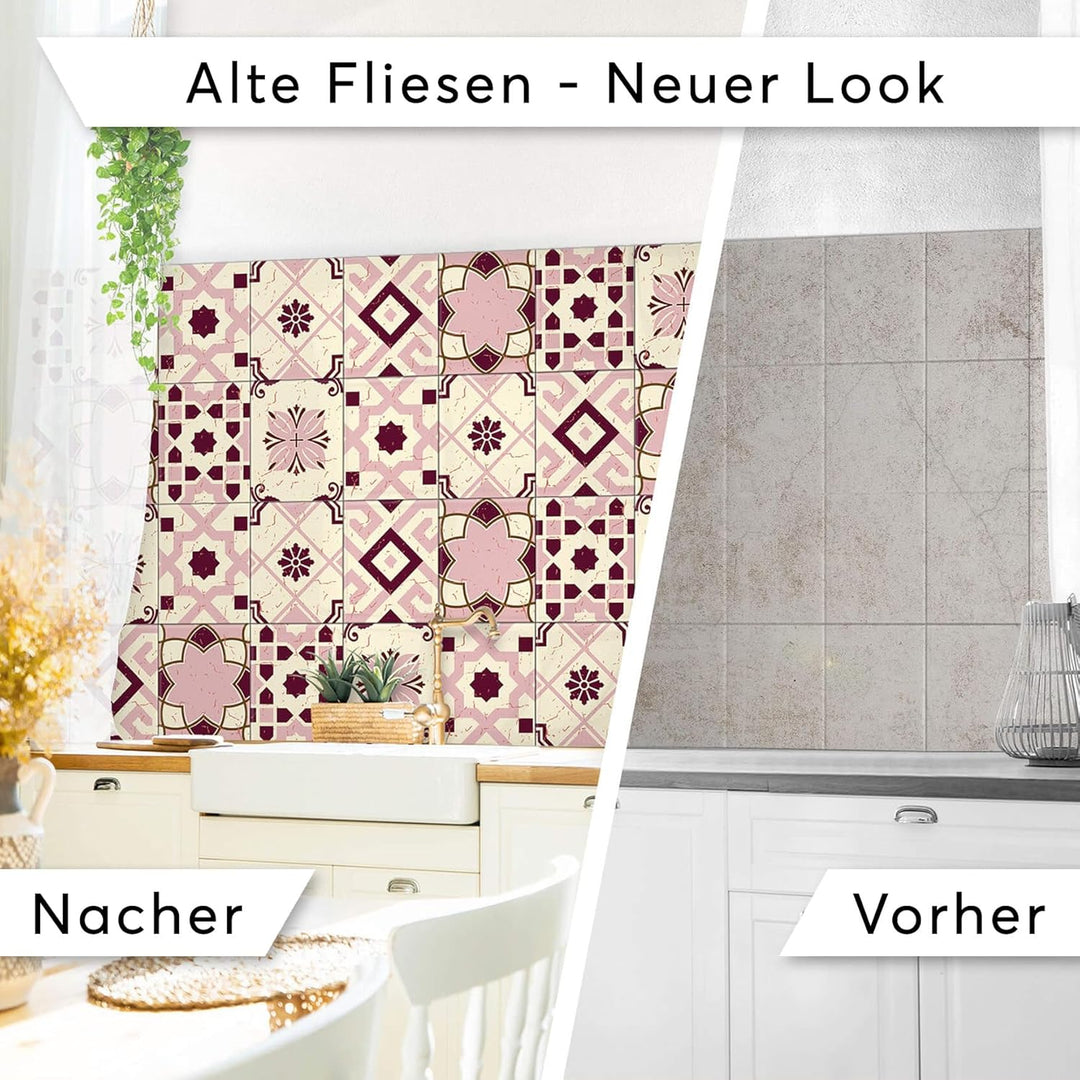 CREATISTO Mosaik Klebefliesen Stickerfliesen Fliesenfolie - Selbstklebende Fliesen Folie I Stickerfl