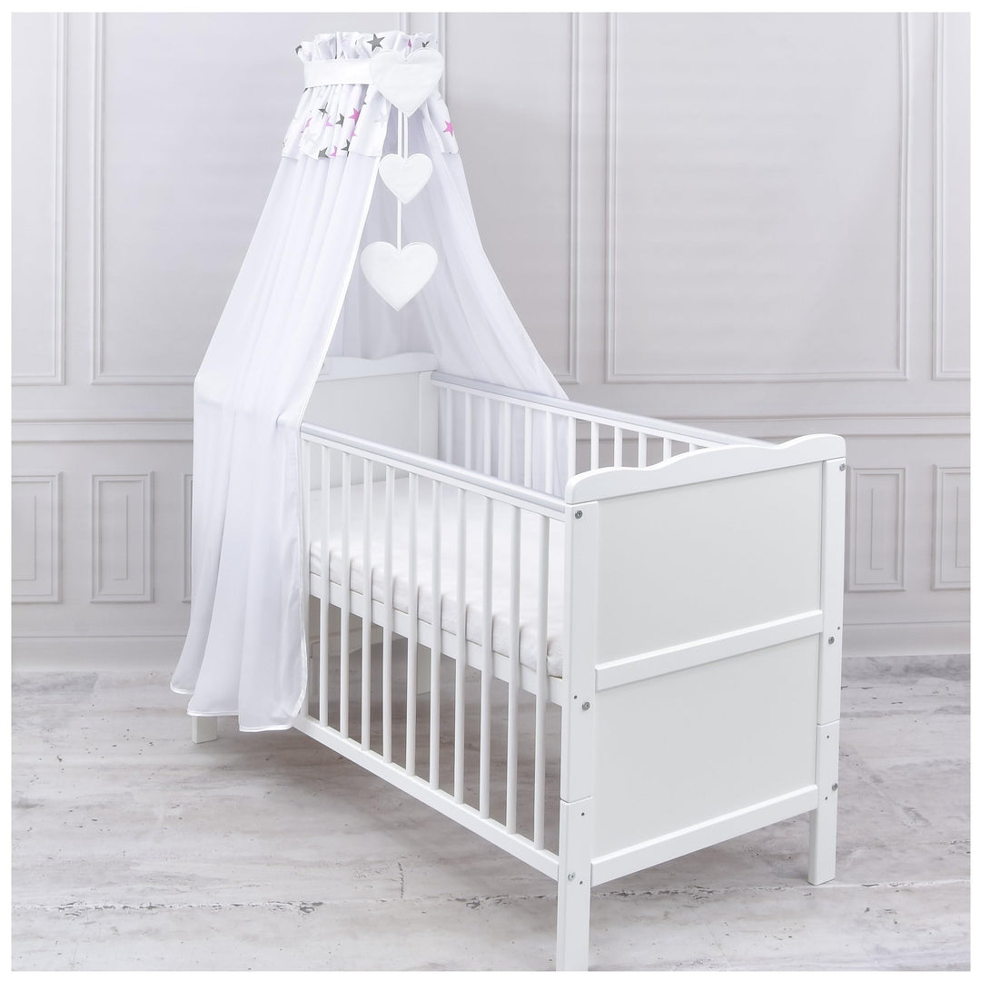 Generisch Baby Delux Babybett Himmel Betthimmel Chiffon Baldachin für Babybett Kinderbett Wiege Stub