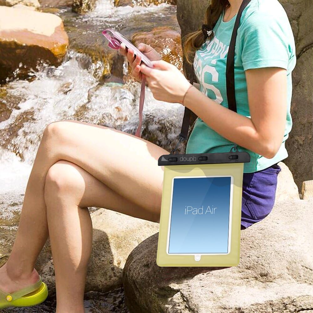 doupi wasserdichte Schutztasche 280x210mm für 9/10 Zoll Tablet Touchscreen Funktion Wasserfest Schut