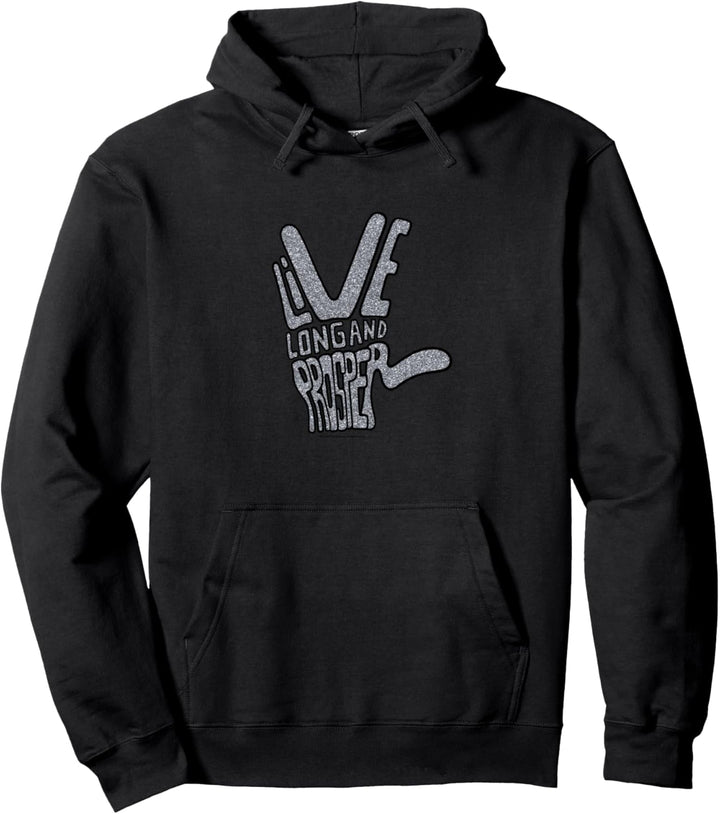 Star Trek: The Original Series Live Long Typography Grey Pullover Hoodie