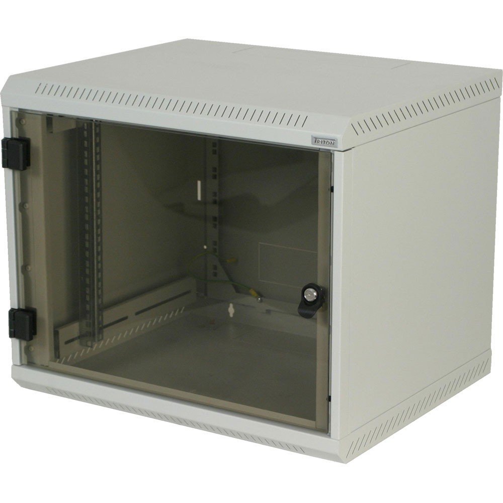TRITON RBA-12-AS4-CAX-A1 48,26 cm (19 Zoll) Wandverteiler RBA, einteilig, 12 HE schwarz