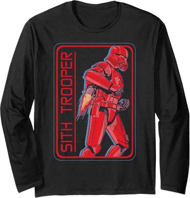 Star Wars Red Sith Trooper Portrait Poster Langarmshirt