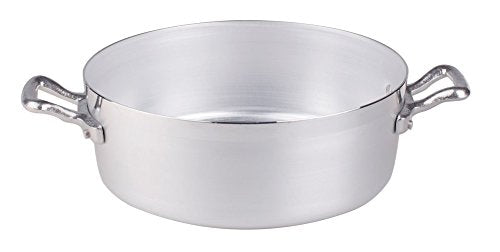 Pentole Agnelli Schmorpfanne mit 2 Griffen, Aluminium 34 cm Aluminium, 34 cm