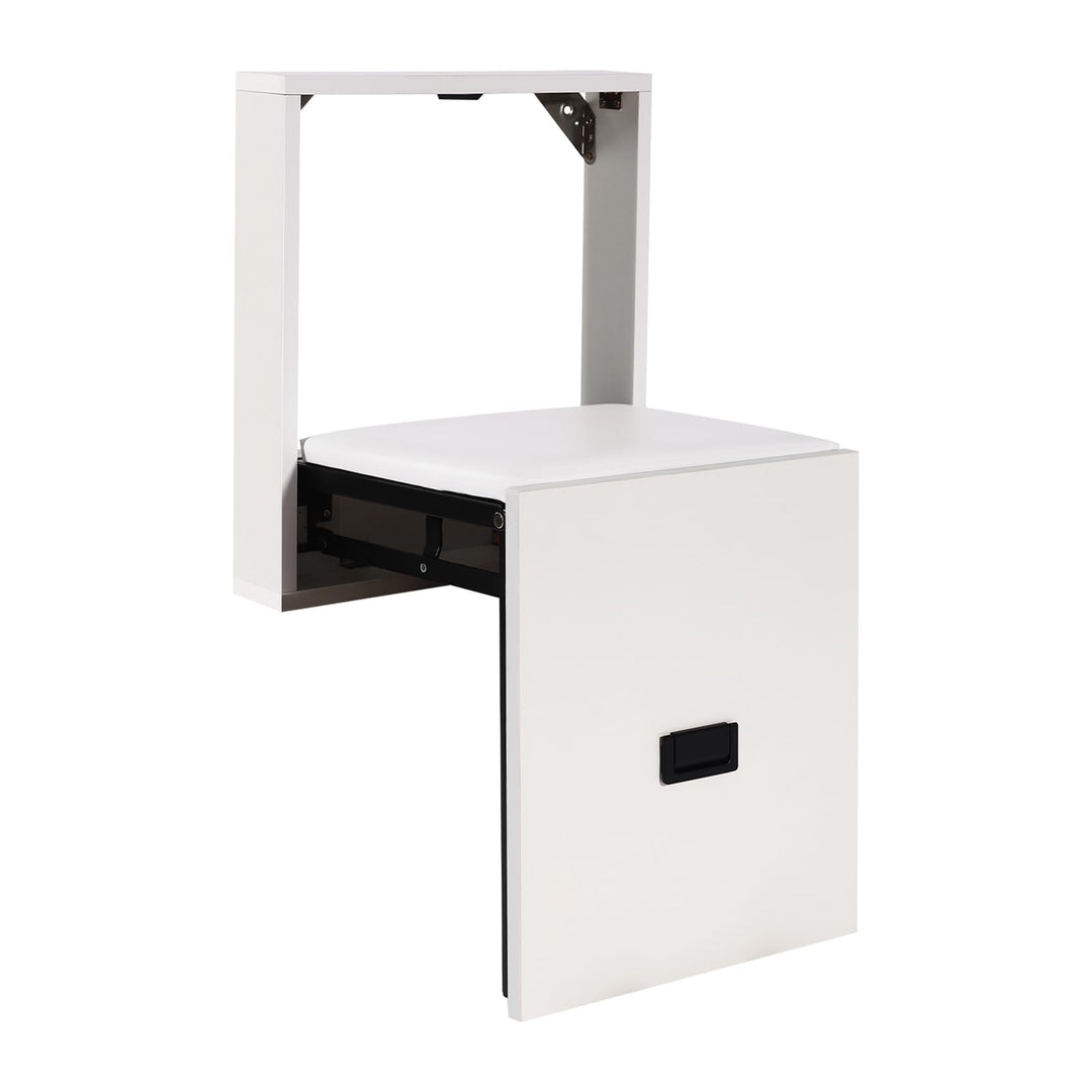 Wandklappstuhl, 35.5x36.5cm Klappsitz Wand, Wand Klappstuhl 150kg Gesamtbelastbarkeit, Wand Montiert