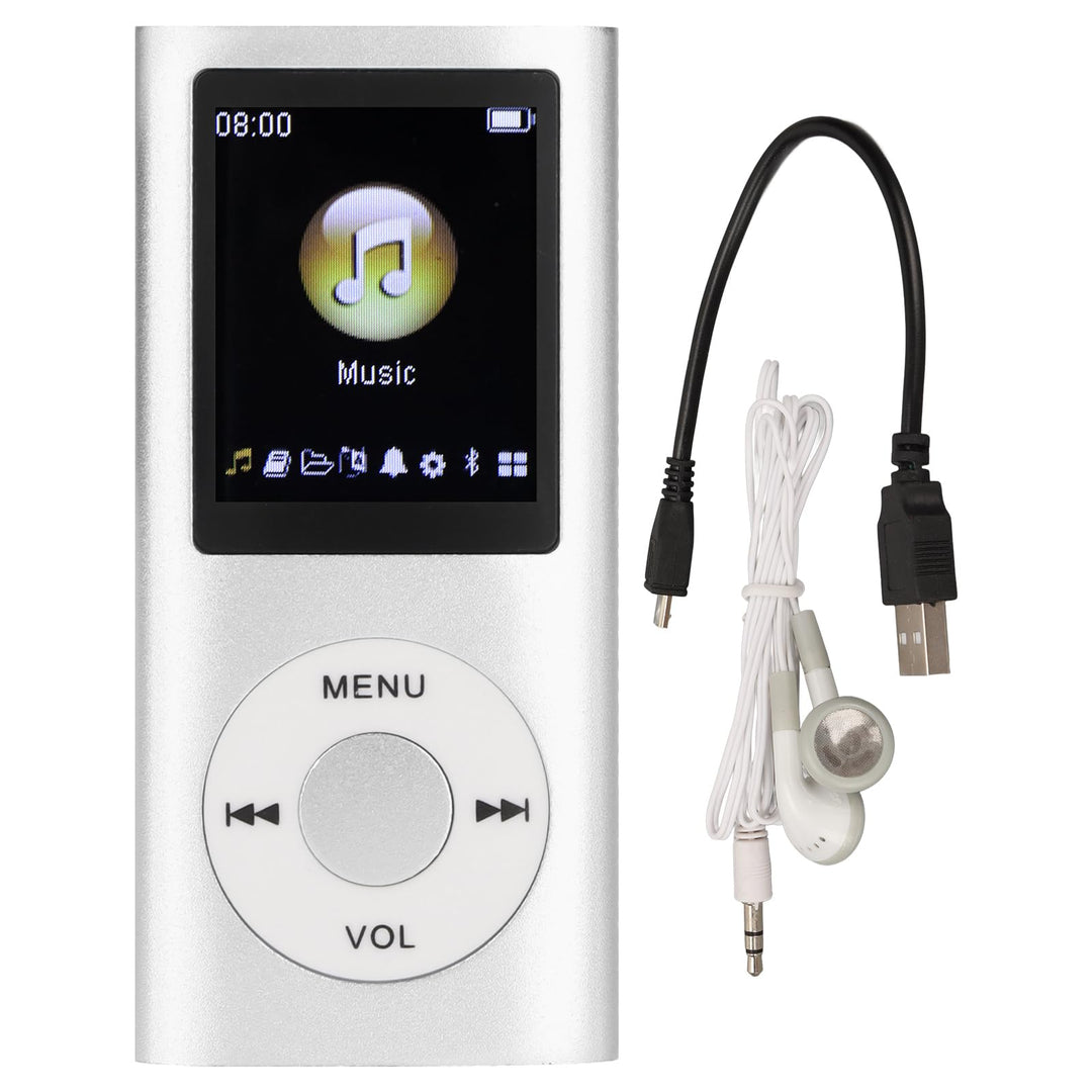 MP3 Player Stilvoller Multifunktionaler Musik Player mit Verlustfreiem Sound und Kopfhörern, Schlank