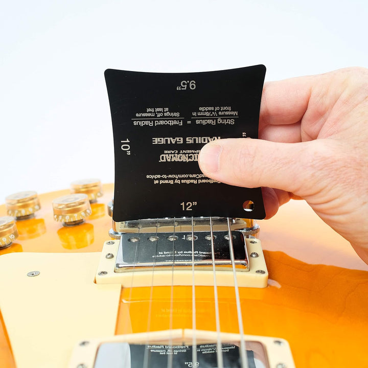 MusicNomad MN603 Precision Fretboard and String Radius Gauge Tool - 2 pc. Set