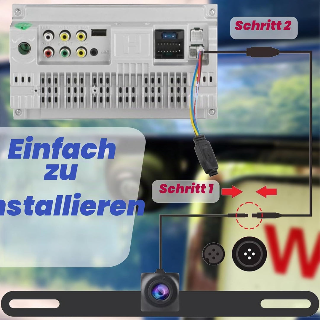 Backup Camera car AHD Rückfahrkamera Kompatibel mit Kttcorlp Radios, Night Vision Waterprof Rückfahr