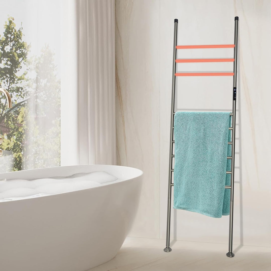 Handtuchheizkörper Elektrisch, Elektrischer Handtuchtrockner, Wasserdicht, Bodenstehender Handtuchwä
