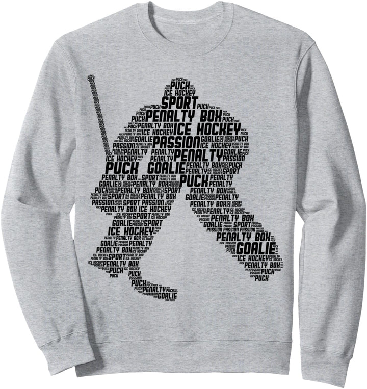 Eishockey Torwart Eishockeyspieler Jungen Männer Kinder Sweatshirt