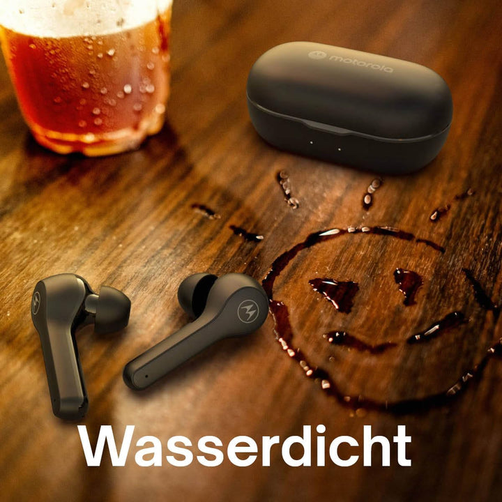 Motorola Sound Moto Buds 085 - Kabellose Ohrhörer In-Ear-Kopfhörer - 15 Stunden Betriebszeit - Kompa