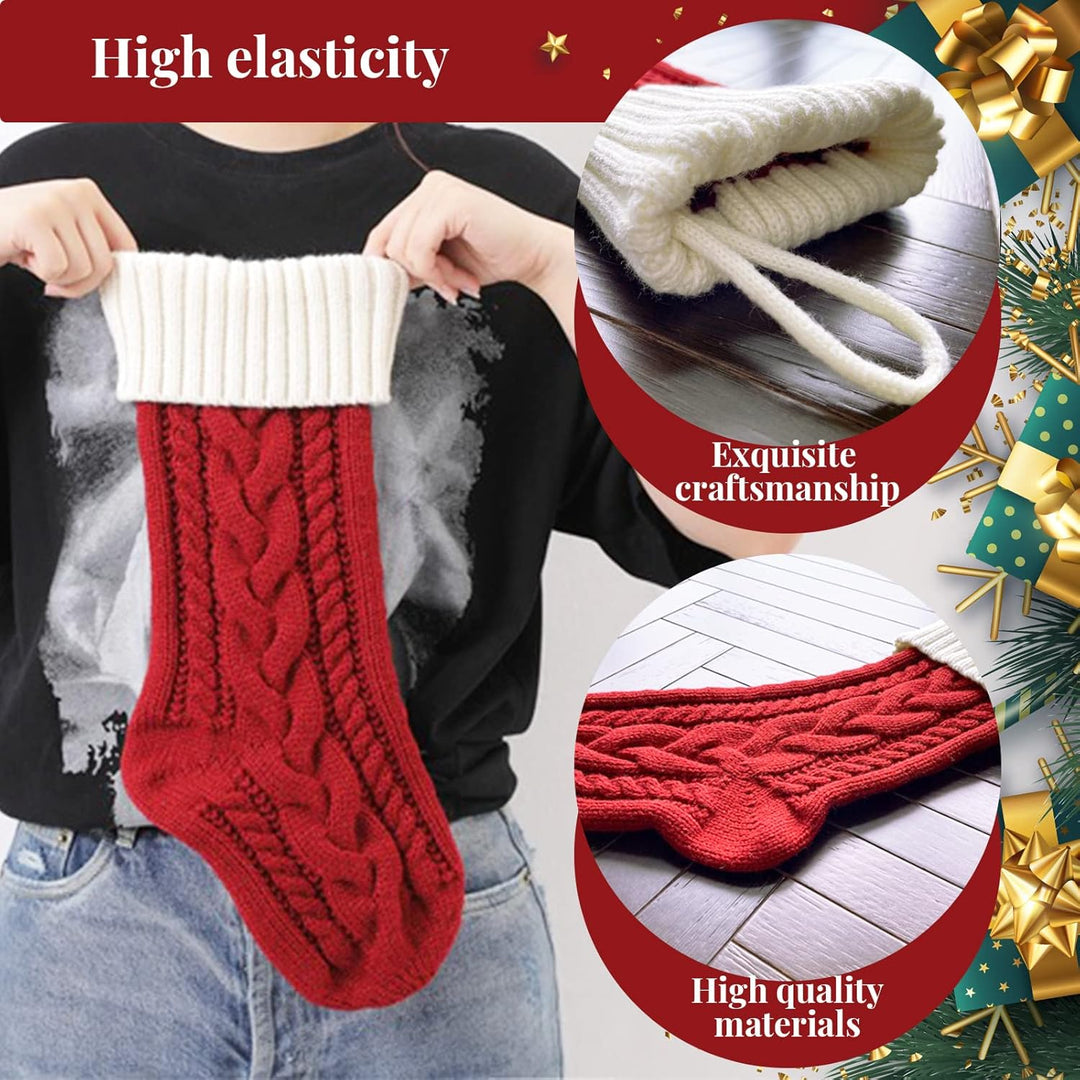 NIBESSER Weihnachtsstrumpf Personalisiert Nikolausstrumpf mit Benutzerdefinierte Namen 18” Grosser g