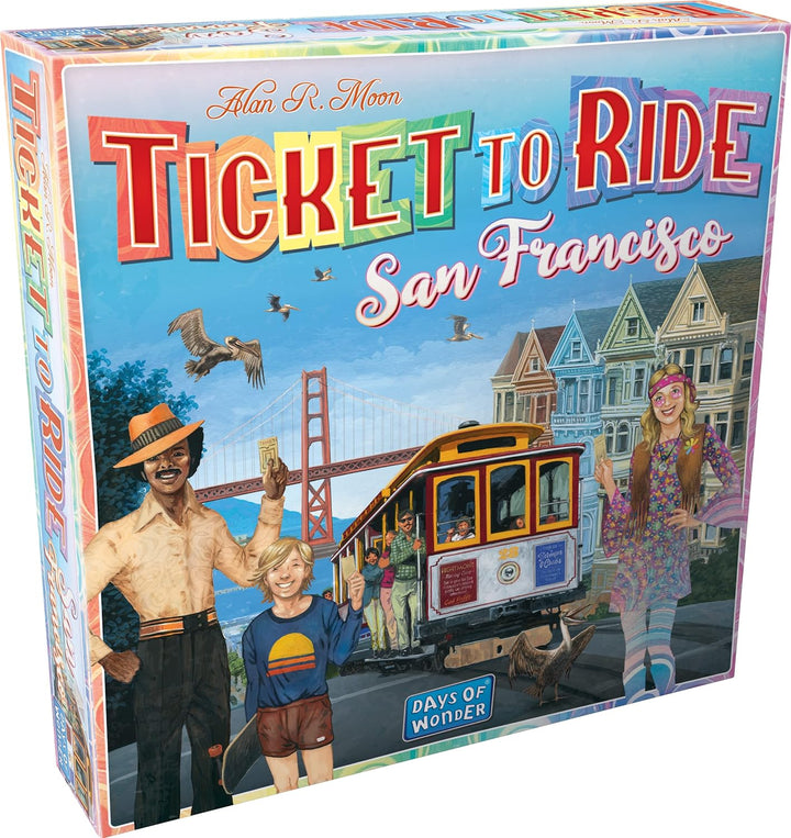 Days of Wonder, Zug um Zug: San Francisco, Brettspiel, ab 8 Jahren, 2–4 Spieler, 10–15 Minuten Spiel