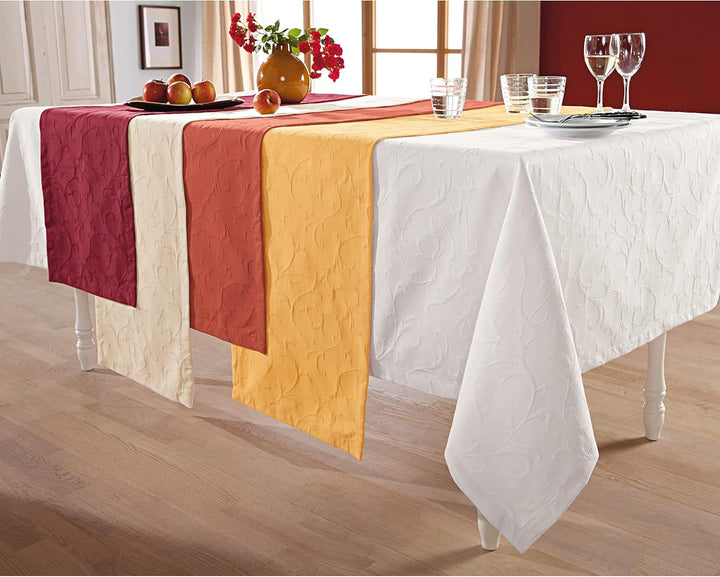 Erwin Müller Mitteldecke"Düsseldorf" bügelfrei terra Grösse 130x130 cm