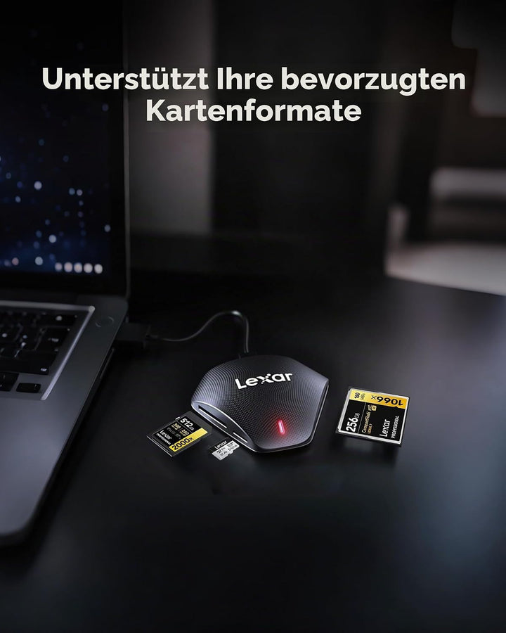 LEXAR Multi-Card 3-in-1 USB 3.1 Type-C Reader