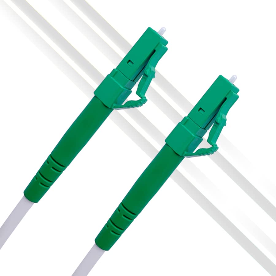 Elfcam® - 50m Glasfaserkabel LC/APC auf LC/APC OS2 Duplex Monomode, 9/125μm, G657A2, für Aussen und