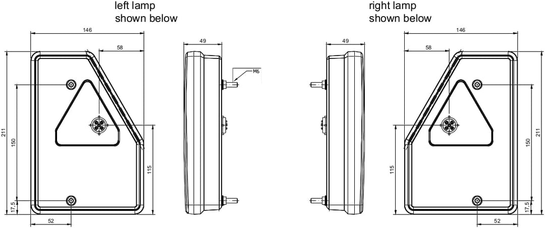 Ml MelTruck 2x 5-functional LED Rückleuchte Anhänger Rücklicht 12V E9 Rücklicht Bajonet SET