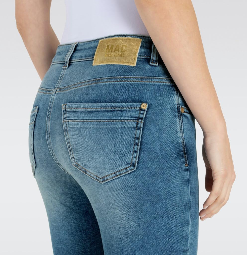 Mac Damen Jeans Rich Slim Slim Fit, 34W / 26L D415 Authentic Indigo Used