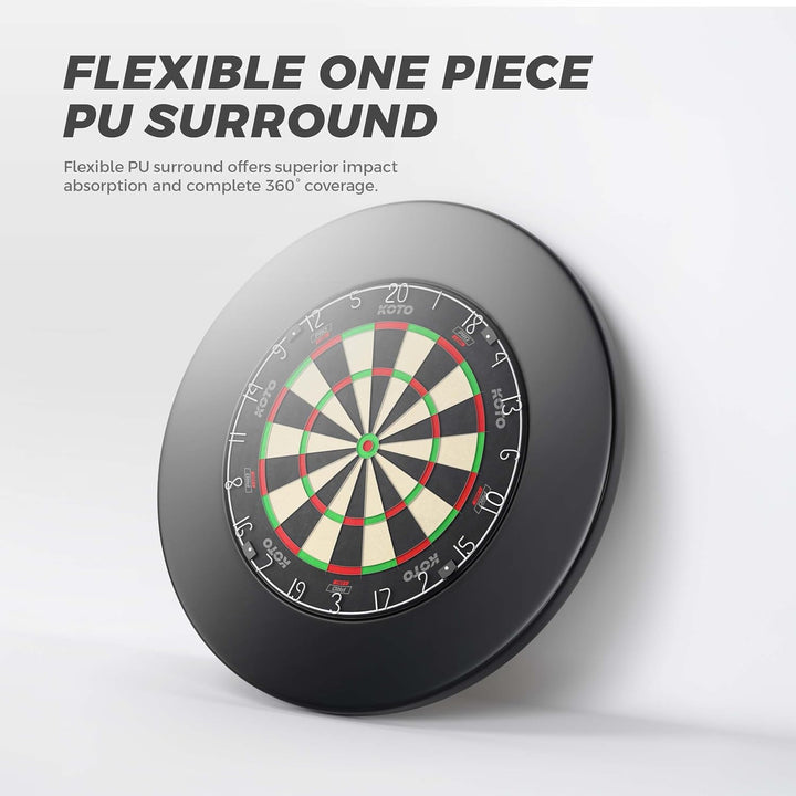 KOTO - King Pro Surround Dartset Schwarz, 3 Barrels, 2 Sets Flights, 2 Sets Shafts (short &amp; medium),