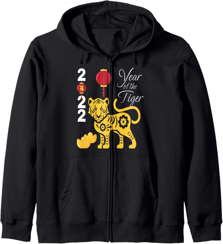 Chinese Zodiac Lunar New Year 2022 Year of The Tiger Kapuzenjacke
