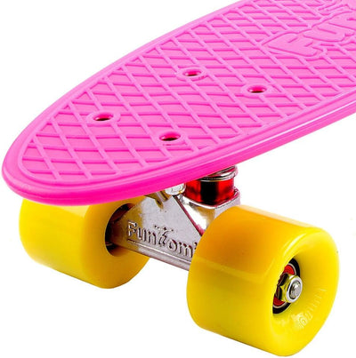 FunTomia Kinder Skateboard Cruiserboard Miniboard 57cm mit oder ohne LED Leuchtrollen Alu Truck Mach