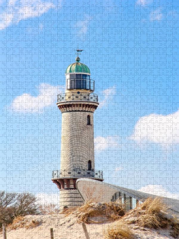 CALVENDO Puzzle Rostock - Sehenswürdigkeiten der Ostseemetropole 1000 Teile Lege-Grösse 48 x 64 cm F