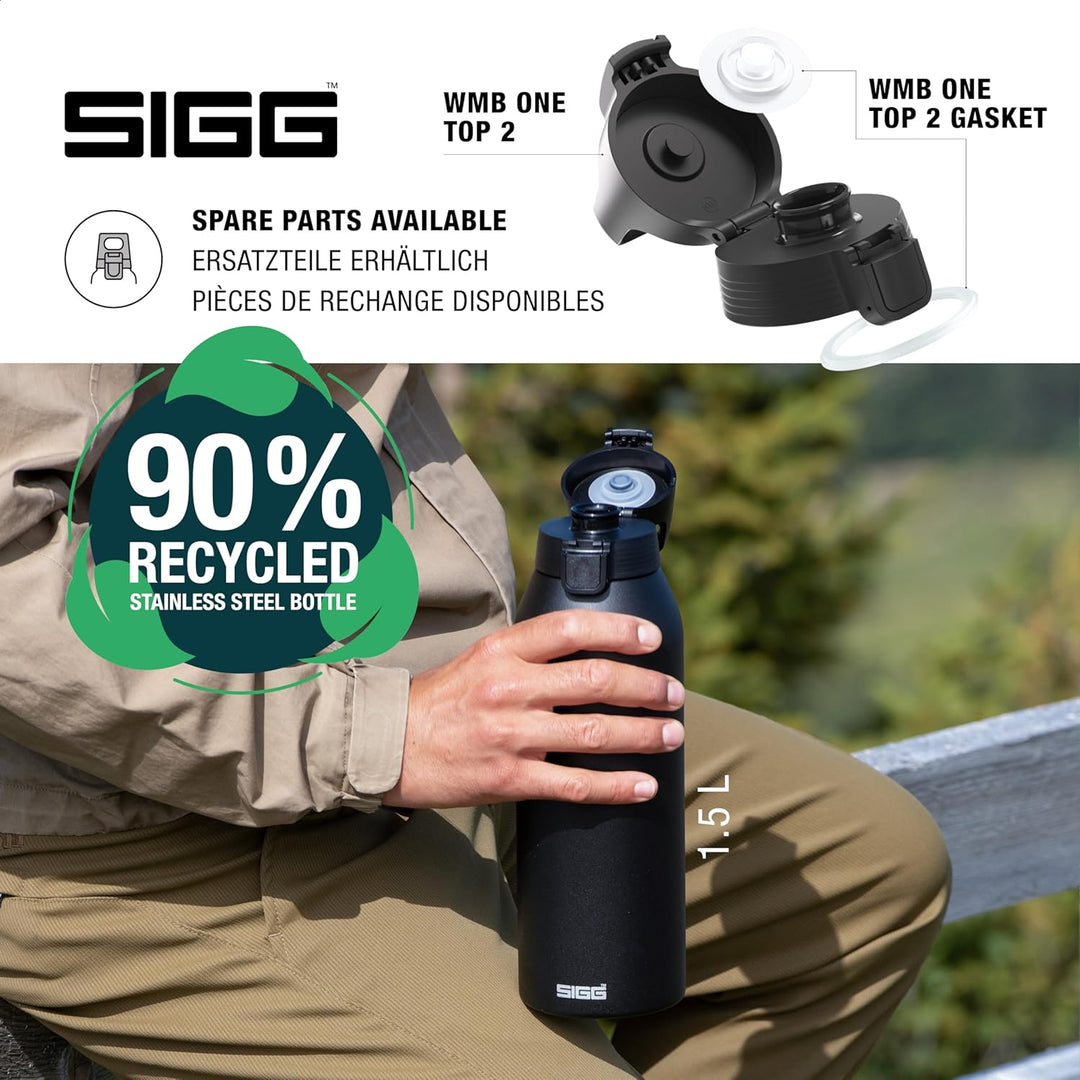 SIGG - Edelstahl Trinkflasche - Shield ONE - Für Kohlensäurehaltige Getränke Geeignet - Auslaufsiche