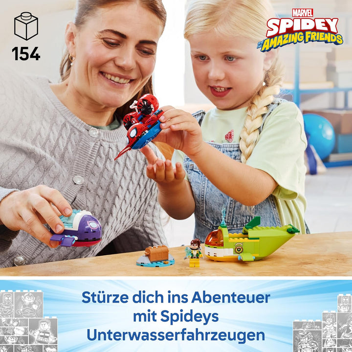 LEGO ǀ Marvel Spidey und Seine Super-Freunde Spidey: Unterwasserfahrzeuge - Superhelden Spielzeug mi
