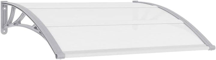 vidaXL Türvordach Haustürdach Haustür Überdachung Türdach Pultvordach Vordach Haustürvordach Grau Tr