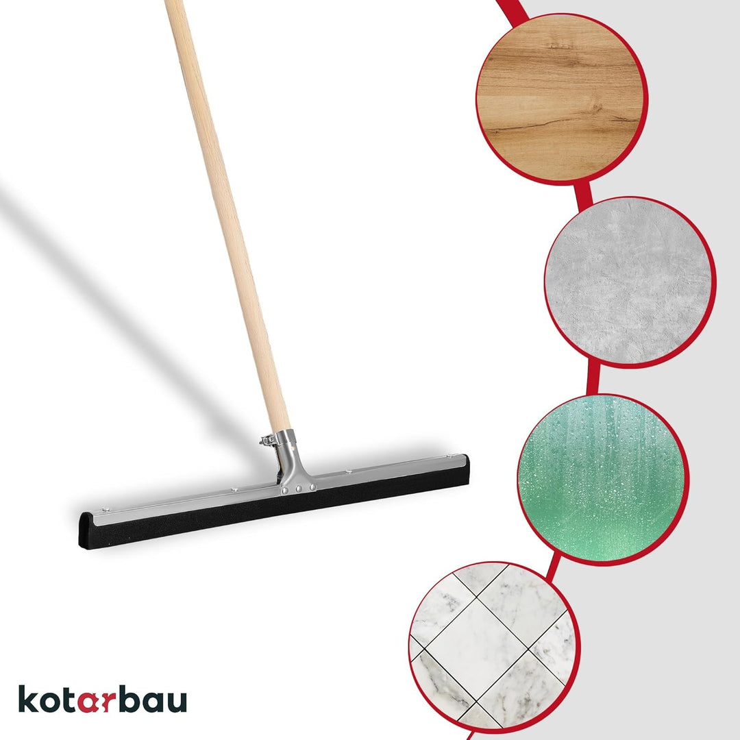 KOTARBAU® Gummiabzieher - Wasserschieber - 55 cm – Bodenabzieher - Schaumstoff-Wasserabzieher – für