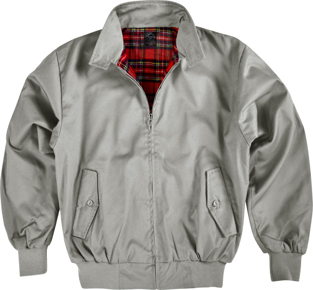 Original GearUp® Harrington Jacke English Style in 12 verschiedenen Designs wählbar 4XL Grau, 4XL Gr