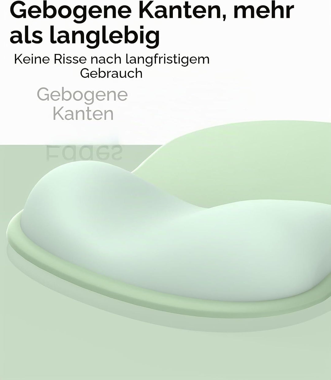 Mauspad mit Gelkissen,Ergonomisches Mousepad mit handauflage mit weichem Gelpolster,Rutschfester Bas