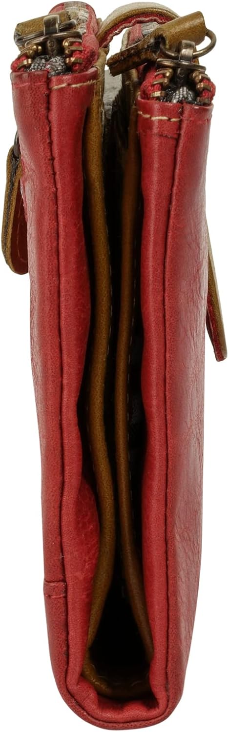 bruno banani Geldbörse Echt Leder rot Damen - 021763, Rot