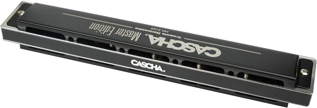 CASCHA Master Edition Tremolo-Mundharmonika, 24 Löcher, C-Dur, inklusive Soft-Case und Pflegetuch, P