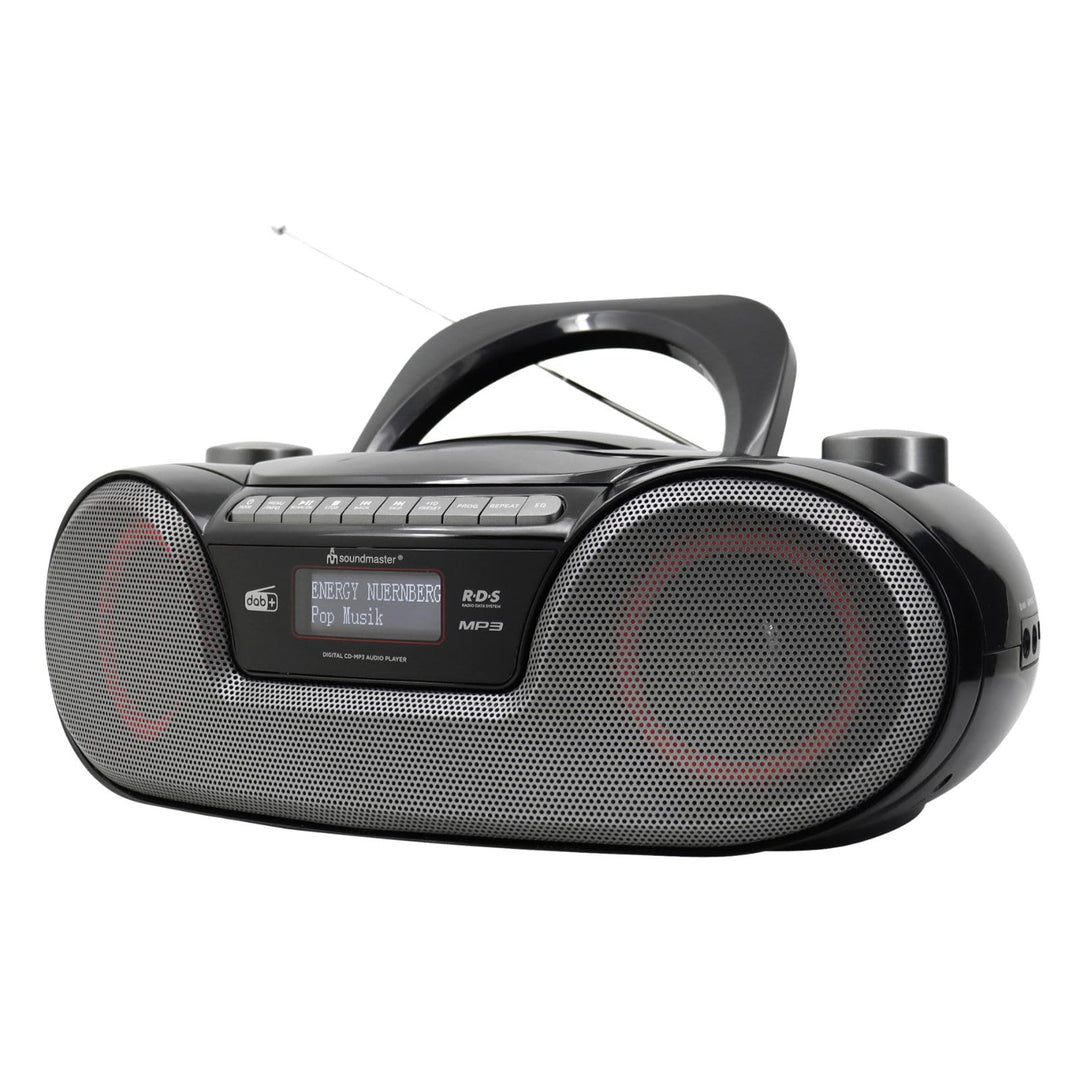 Soundmaster SCD8300SW tragbares Digitalradio CD-Player Hörbuchfunktion Bluetooth DAB+ UKW-Radio USB/