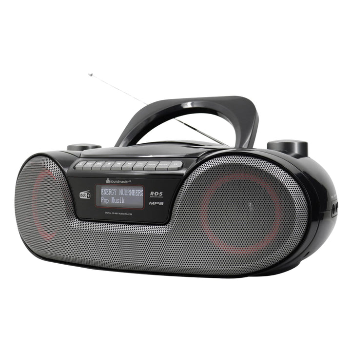 Soundmaster SCD8300SW tragbares Digitalradio CD-Player Hörbuchfunktion Bluetooth DAB+ UKW-Radio USB/