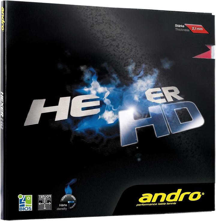 ANDRO Belag Hexer HD rot 2,1 mm, rot 2,1 mm